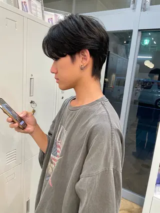 カラー メンズ ROMMY.所属・ナカノユウ/本厚木/ レイヤーカットのヘアスタイル