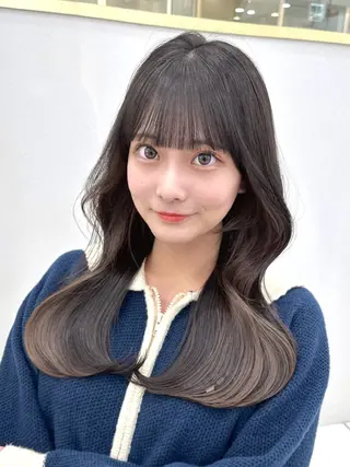 ロング カラー MAEUL luna所属・前髪顔周り/レイヤー 韓国/桔川恒のヘアスタイル