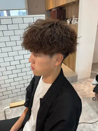 パーマ メンズ 【店長】メンズ職人 短髪　ハイトーン🔥のヘアスタイル