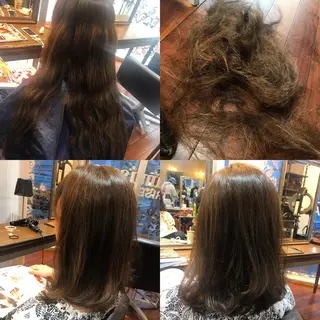 ロング カラー 吉本 yoshimotoのヘアスタイル