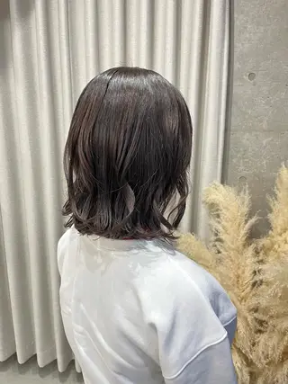 ミディアム パーマ ロングパーマ木村 ボブパーマのヘアスタイル