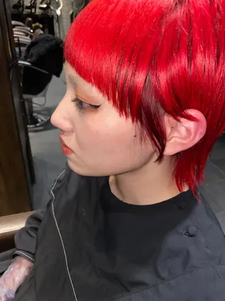 ショート カラー 銀座/MINX 宇都 愛梨/デザインカットのヘアスタイル