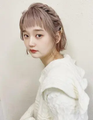 ショート カラー 🦋透明感カラー🦋 なつやのヘアスタイル