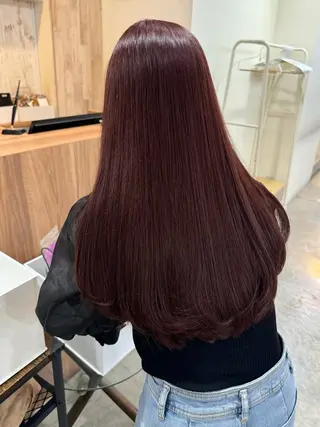 セミロング yuuka/ボブ/ダ ブルカラー/髪質改善のヘアスタイル