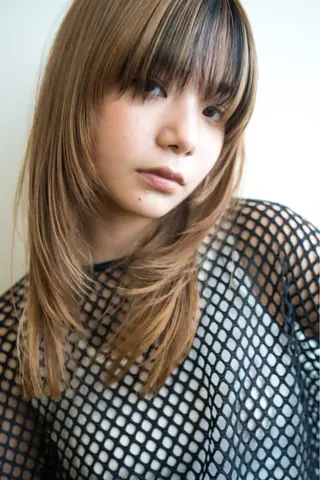 ミディアム カラー パーマ ボブ/レイヤー/透明 感カラー/dai🌿のヘアスタイル