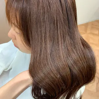 セミロング カラー ヘアアレンジ キヨミ 韓国レイヤーカットのヘアスタイル