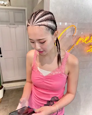 ヘアアレンジ スミレ /メンズ /コーンロウのヘアスタイル