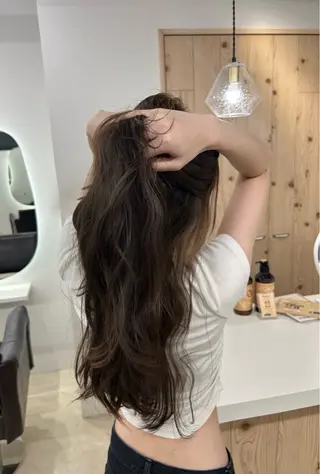 ロング カラー 透明感/ブリーチカラ ー🦋Rico🦋のヘアスタイル