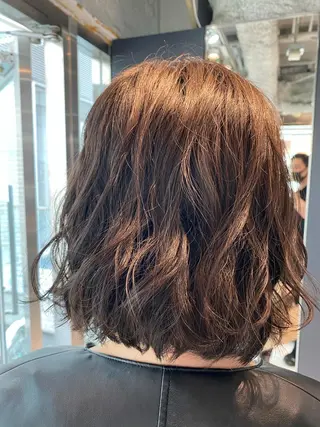 ミディアム パーマ 木下 拓海のヘアスタイル