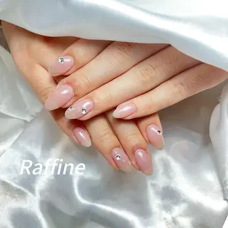 ネイル RAFFINE 月🦋🩵のネイルデザイン