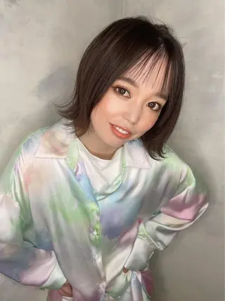 ショート カラー 京都大人女性ショート 徒歩1分/秋山のヘアスタイル