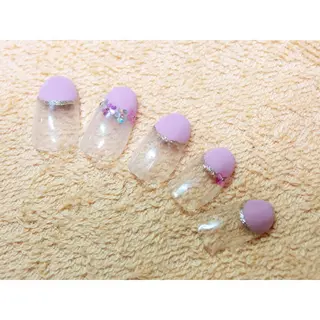 ネイル 痛ネイル/ワンホン/ フィルイン/長さだしのネイルデザイン