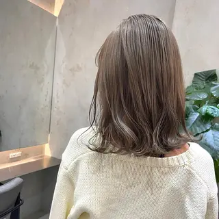 ミディアム ボブ/くびれボブ/ 髪質改善/Ru-kaのヘアスタイル
