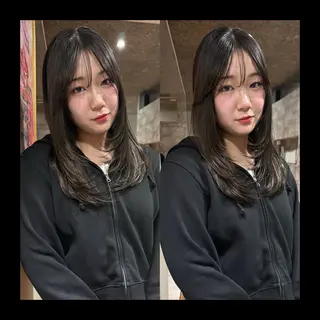 ミディアム カラー mai / linoah˚✧のヘアスタイル