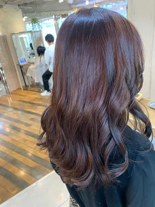 ロング カラー 藤間 帆乃夏（とうまほのかのヘアスタイル