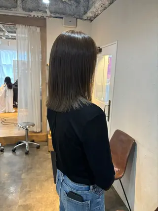 ミディアム カラー 林　蓮 /レイヤー/ボブのヘアスタイル