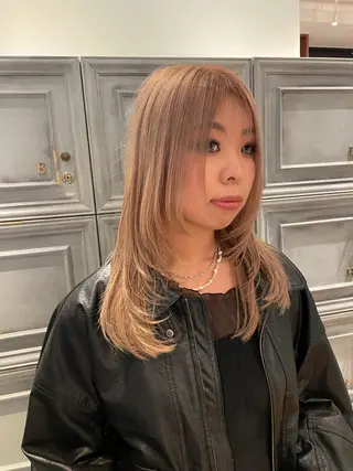 ロング カラー vetica所属・フジヤ サイタのヘアスタイル