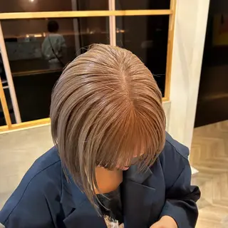 ロング カラー オリーブ/ 透明感カラー/れいあのヘアスタイル