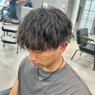 パーマ メンズ 韓国ヘア🇰🇷 メンズパーマ/つかさのヘアスタイル