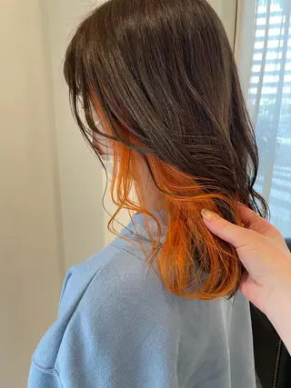 セミロング 韓国風ヘア♡ runaのヘアスタイル
