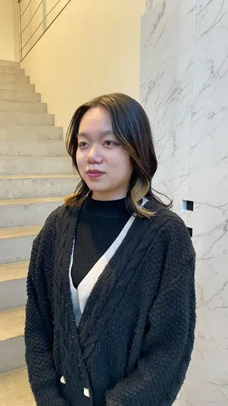 ミディアム マツザキ マナトのヘアスタイル