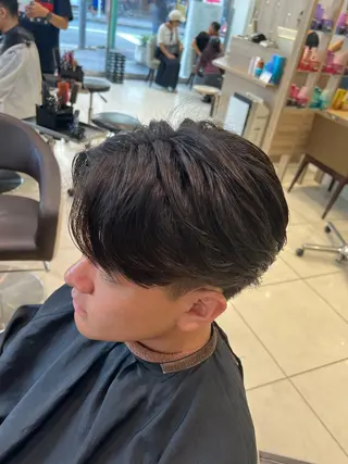 パーマ メンズ 曲がる縮毛矯正・パー マ💈副店長田中💈のヘアスタイル