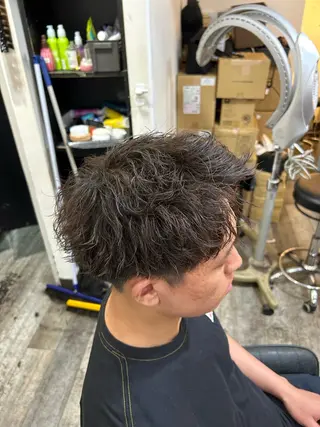 パーマ メンズ メンズ美容室 難波北川司のヘアスタイル