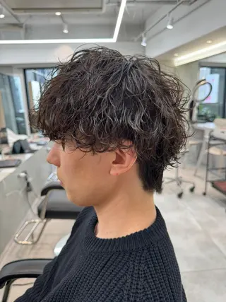 パーマ メンズ 大宮メンズ特化/パー マ職人/小川藍人のヘアスタイル