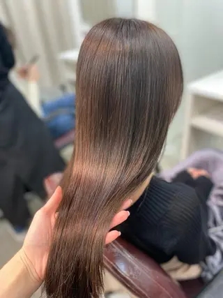 セミロング 韓国ヘア🤍髪質改善 🇰🇷AKANEのヘアスタイル