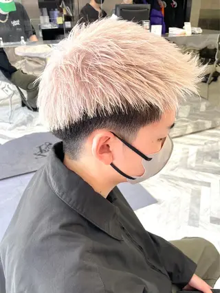 ショート カラー メンズ レイヤー無料募集🎀 SERA🩰のヘアスタイル