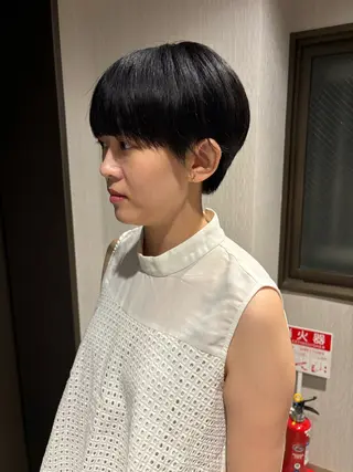 ショート garage.所属・吉田 慎冴/メンズパーマのヘアスタイル