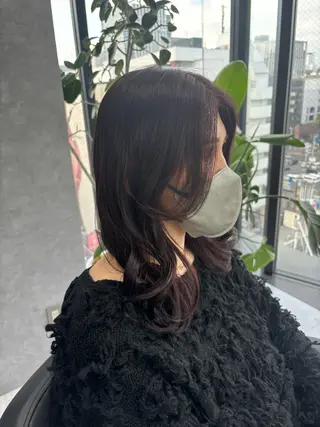 ミディアム カラー CS made by SHACHU 栄所属・山田 瑛司のヘアスタイル