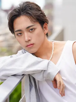 パーマ ヘアアレンジ メンズ kei/透明感カラー /縮毛矯正/メンズのヘアスタイル