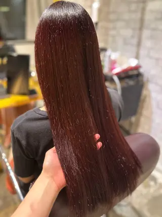 ロング カラー 縮毛矯正／髪質改善 🌟mizukiのヘアスタイル