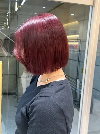 ショート カラー 🇰🇷韓国スタイル /束間まつげ🎀ミキのヘアスタイル