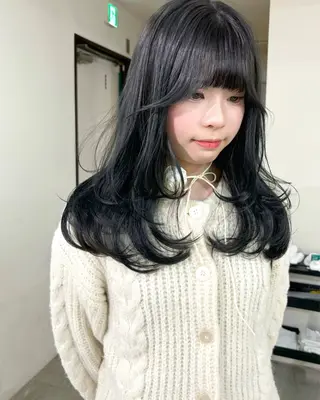 ロング カラー mizuki/ピンク ベージュ.レイヤーのヘアスタイル