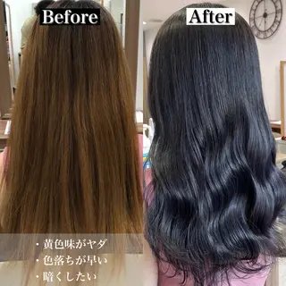 ロング 日野・八王子縮毛矯正 ワタナベリョウマのヘアスタイル