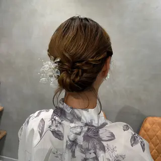 ヘアアレンジ 透明感カラー🫧 ベージュ✴︎meiのヘアスタイル
