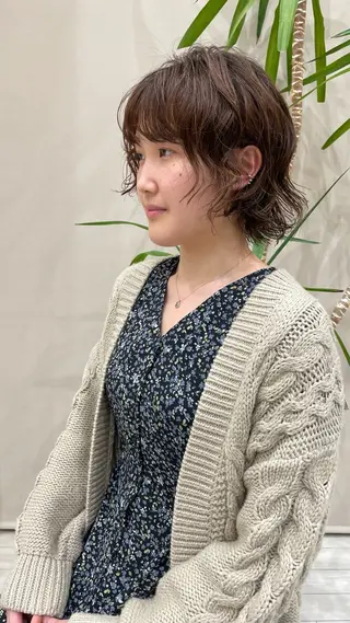 ショート パーマ { door } Kawasakiのヘアスタイル