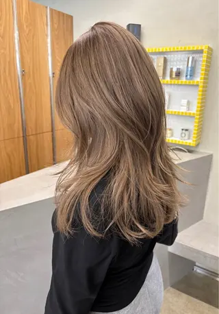 セミロング カラー yuuna/ ハッシュカット🎀のヘアスタイル