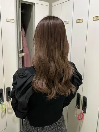 ロング ぷつっとボブ/ちゅる ピンク/mika☆のヘアスタイル