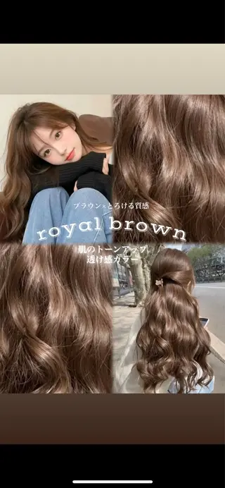ロング IVE所属・透け感カラー 髪質改善🫧Annaのヘアスタイル