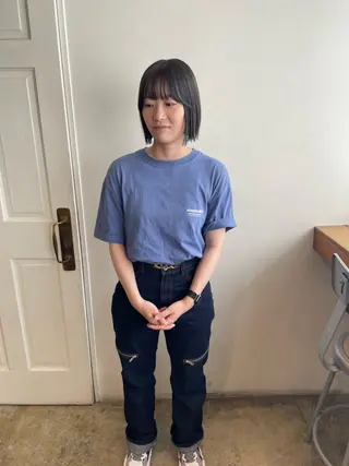 ショート カラー MIOベージュカラー 柔らかいカラーのヘアスタイル