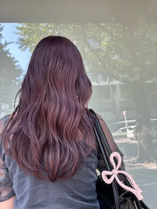 ロング カラー 🍓ハイトーンカラー 🎀nene🍓のヘアスタイル