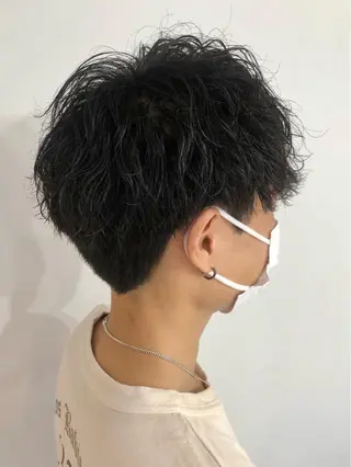 ミディアム パーマ メンズ 🤍中野 レオ🤍のヘアスタイル