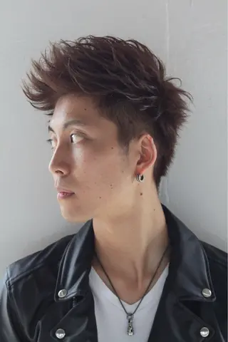 メンズ 縮毛矯正/ブリーチ なしダブルカラー輝希のヘアスタイル