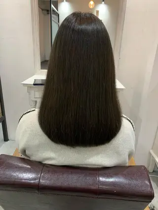 ミディアム カラー ヘアアレンジ kei/透明感カラー /ベージュ/髪質改善のヘアスタイル