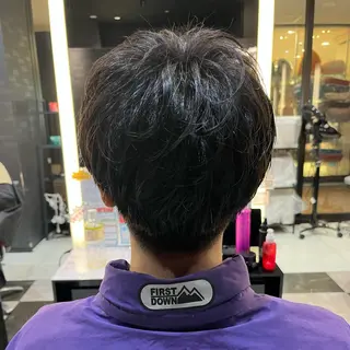 パーマ メンズ ボブパーマ/レイヤー カット/KINAMIのヘアスタイル