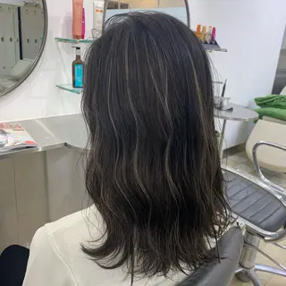 ミディアム カラー Reb_keiji 👑小倉圭司のヘアスタイル