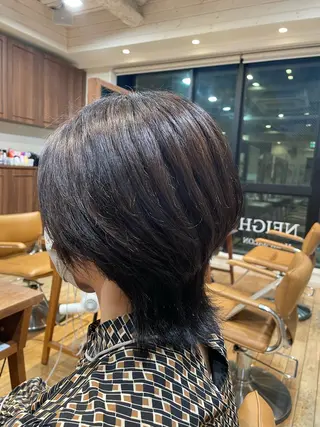 ミディアム 山本　恵 (やまもと  けい)のヘアスタイル